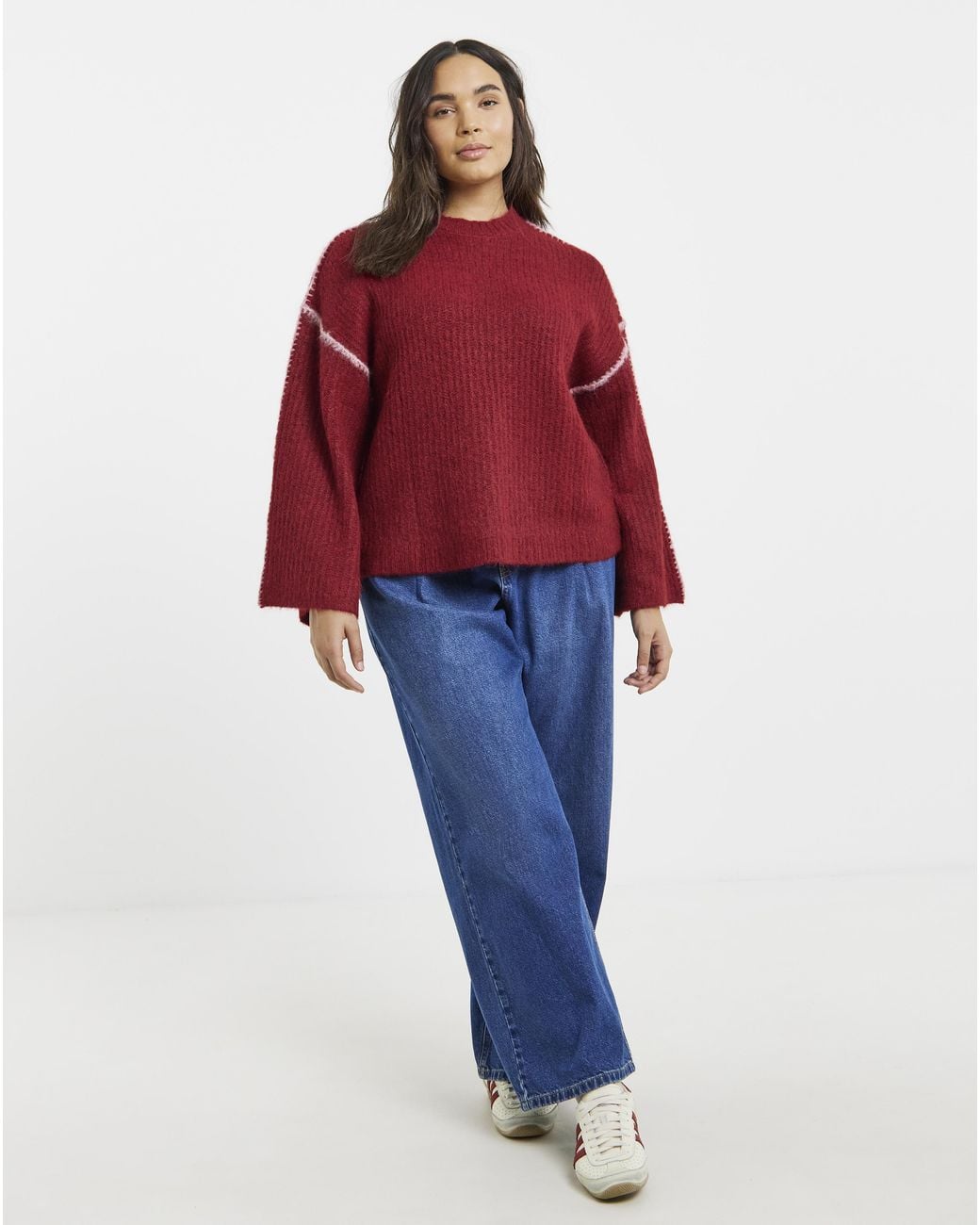 Native Youth Red Knitted Jumper