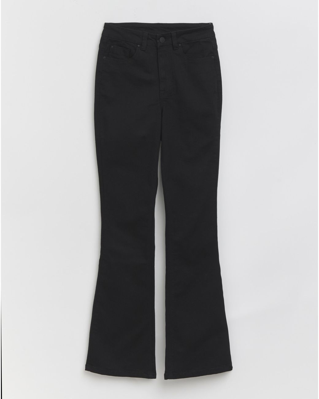Simply Be White Stretch Denim Flared Jeans