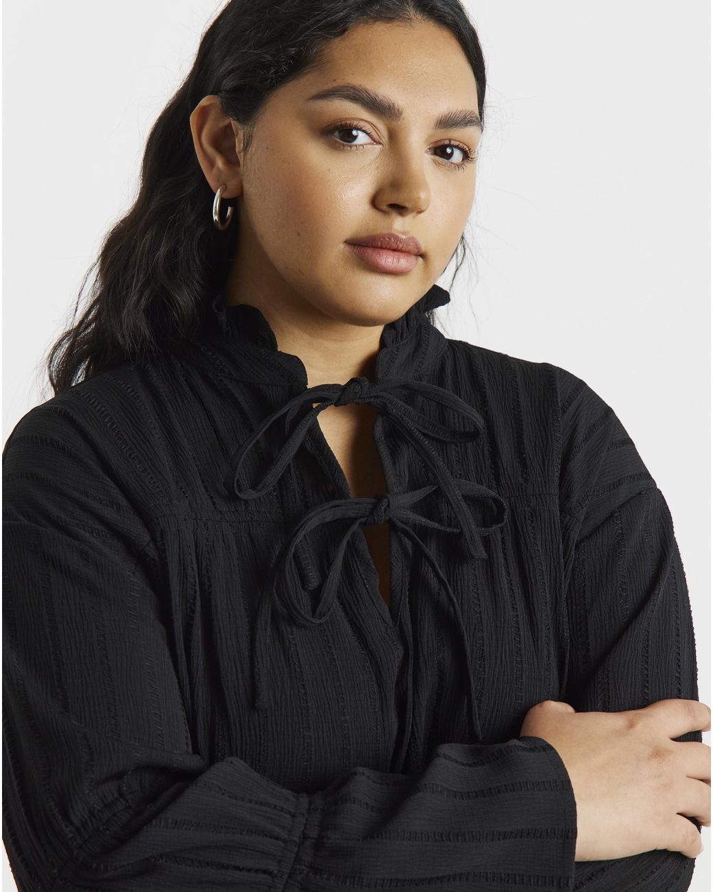 Native Youth Black Tiered Midaxi Dress