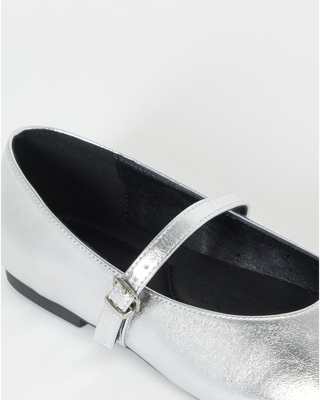 Simply Be Blue Mary Jane Ballerina Wide Fit
