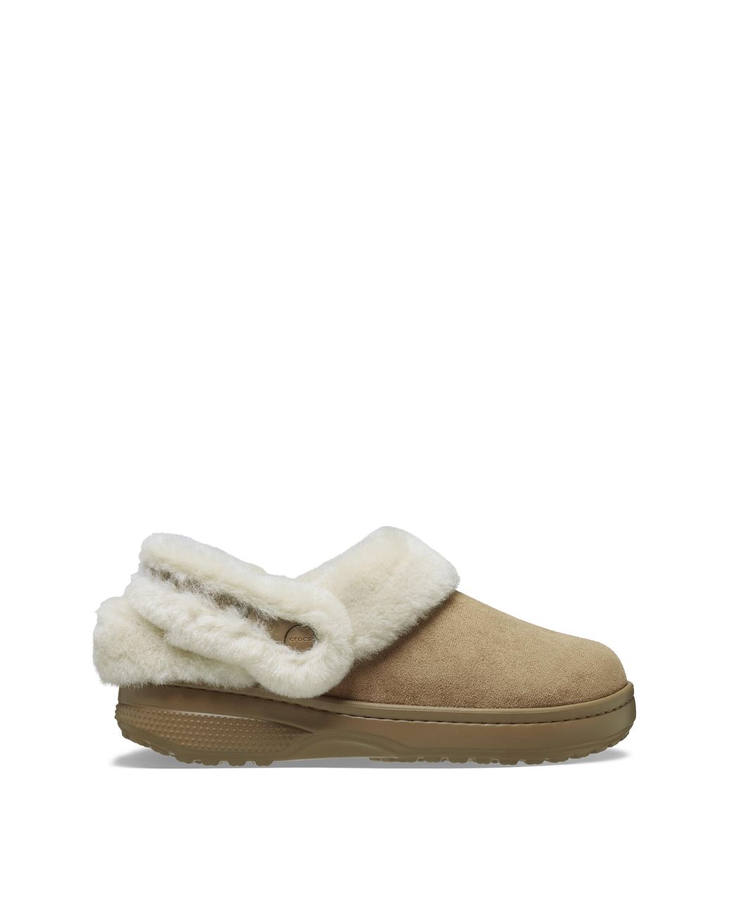 CROCSTM Natural Unfurgtble Vegan Suede Clog