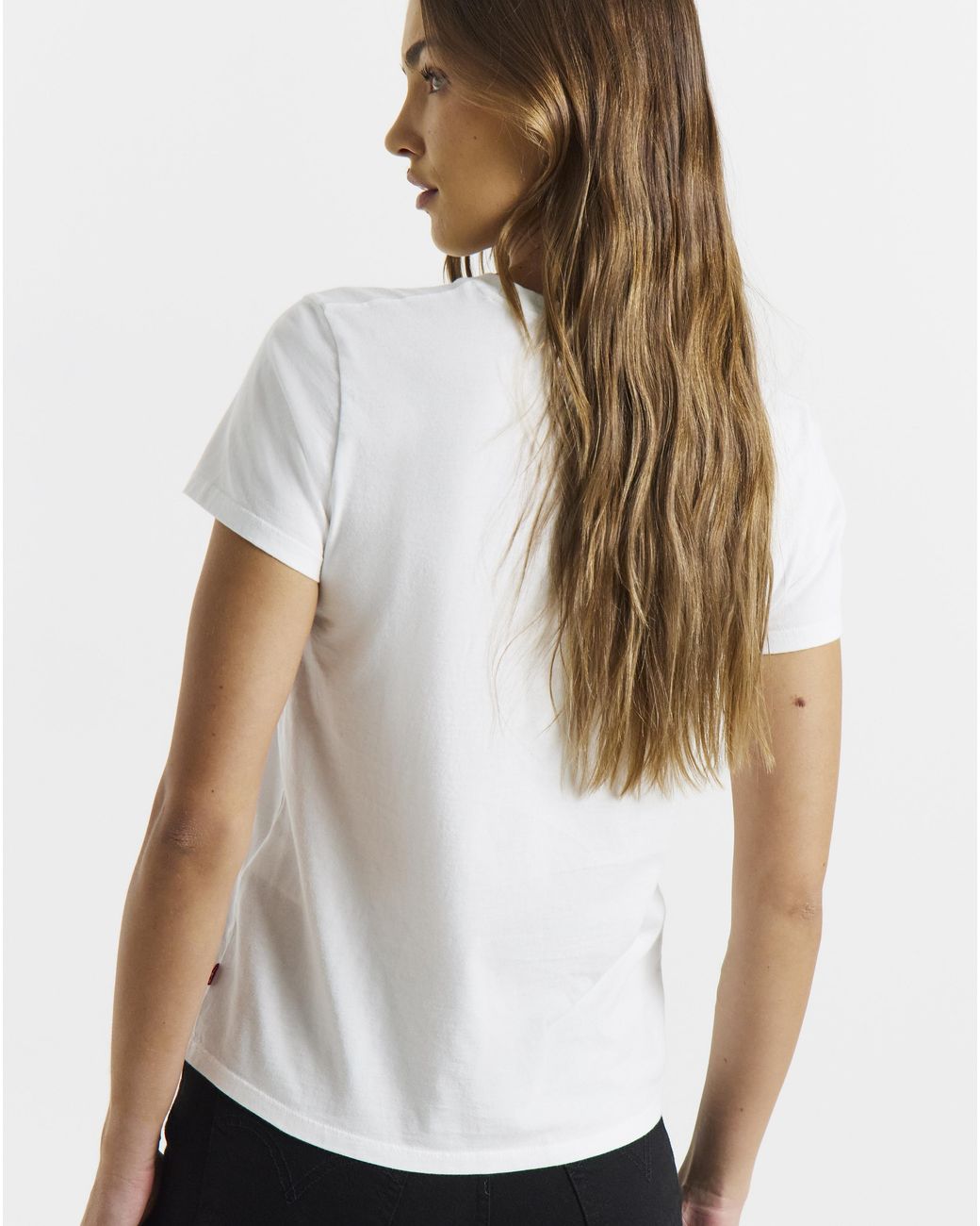 Levi's White The Perfect Tee Stud Logo