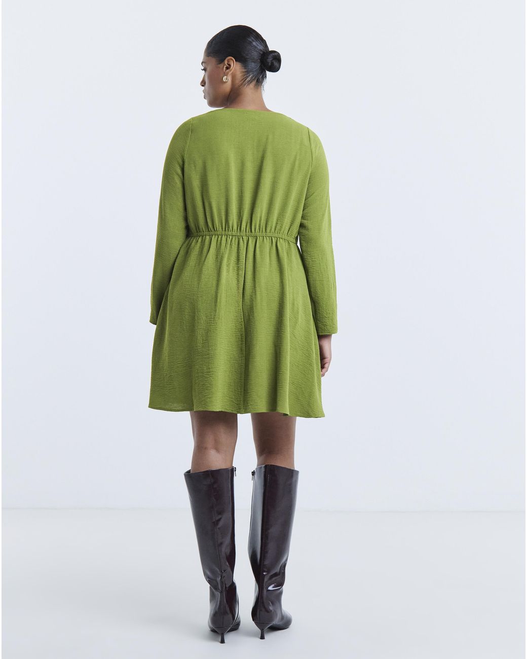 Simply Be Green Historic Detail Skater Dress
