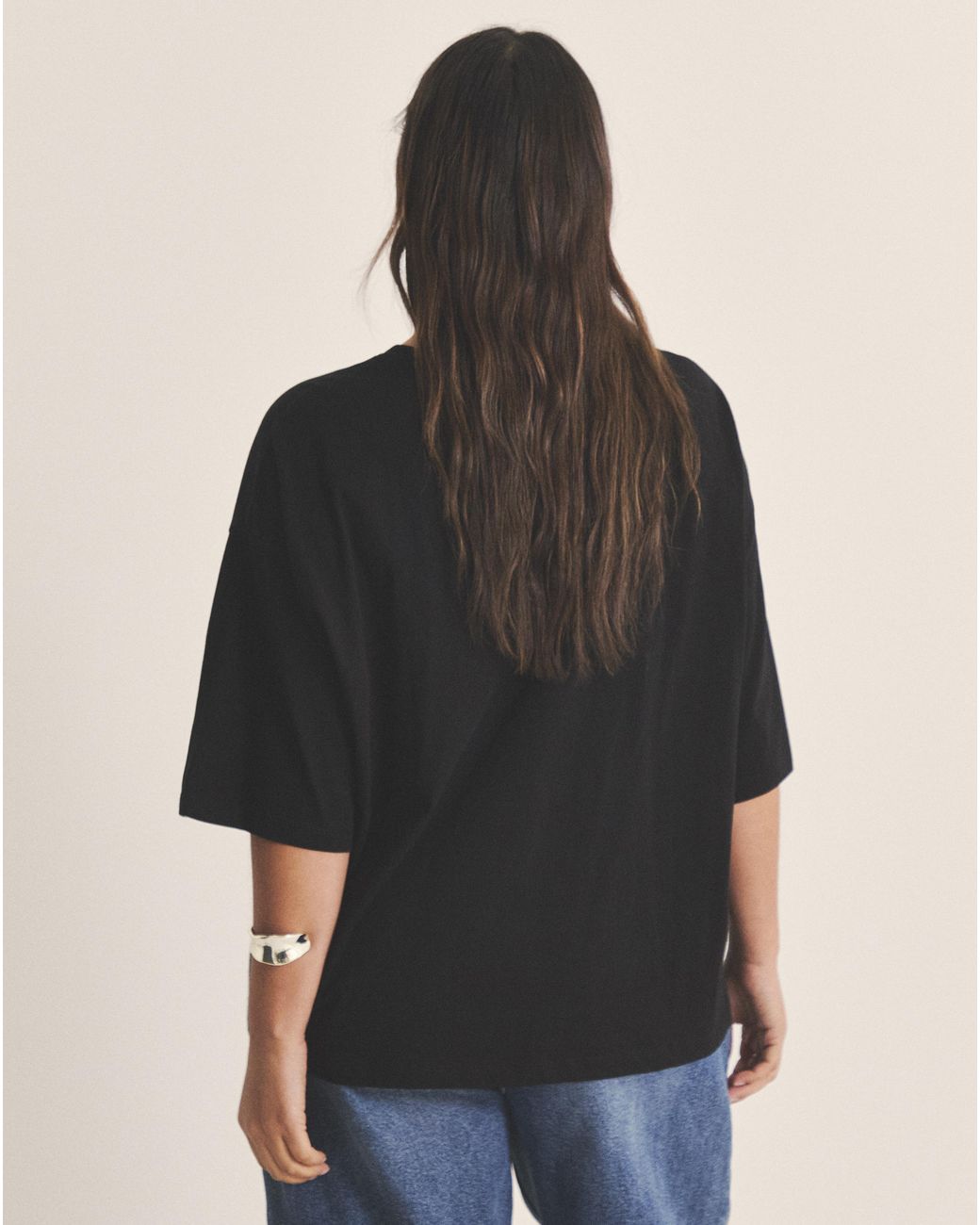 Simply Be Blue Flocked Embellished Cherries Tee