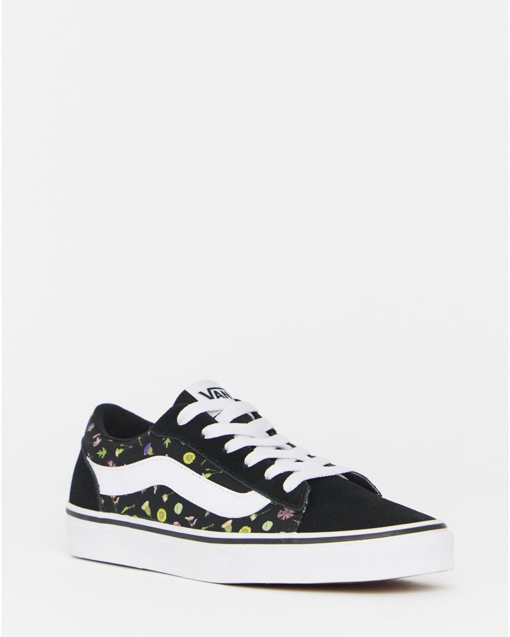 Vans White Vero Leather & Suede Trainers
