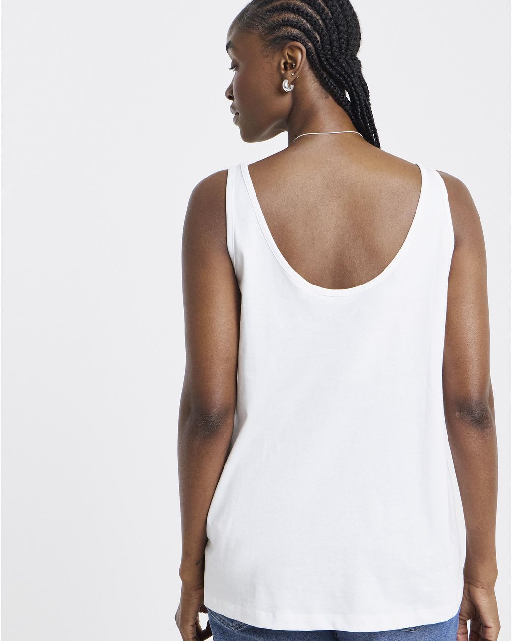 Simply Be White Slouch Vest