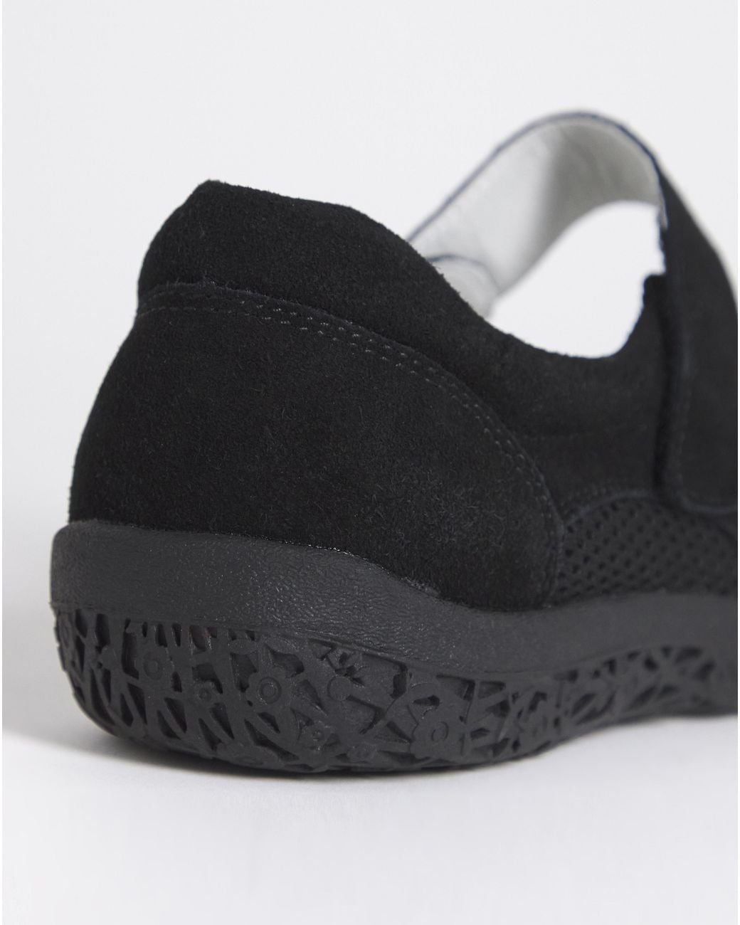 Heavenly Soles Black Sporty Mary Jane Eee Fit