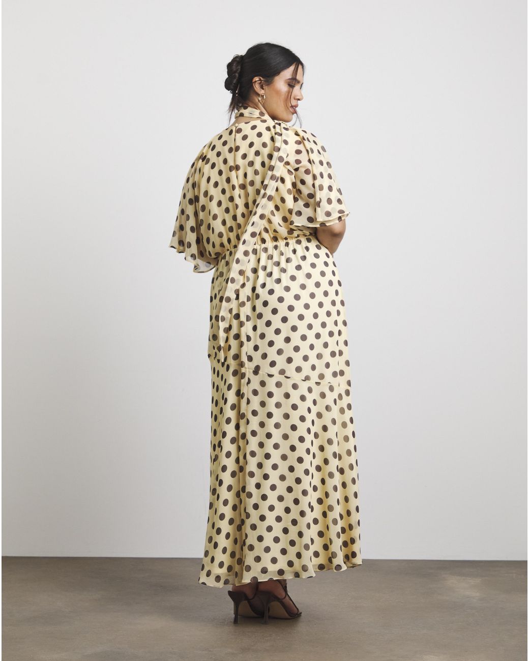 Joanna Hope White Maxi Dress With Scarf