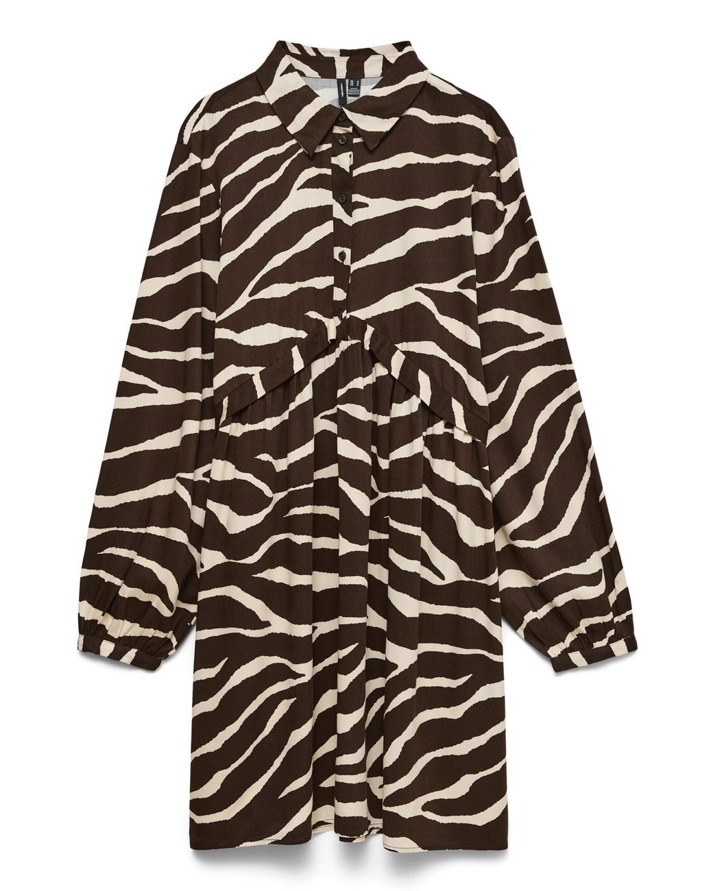 Vero Moda Black Maddie Zebra Print Short Dress