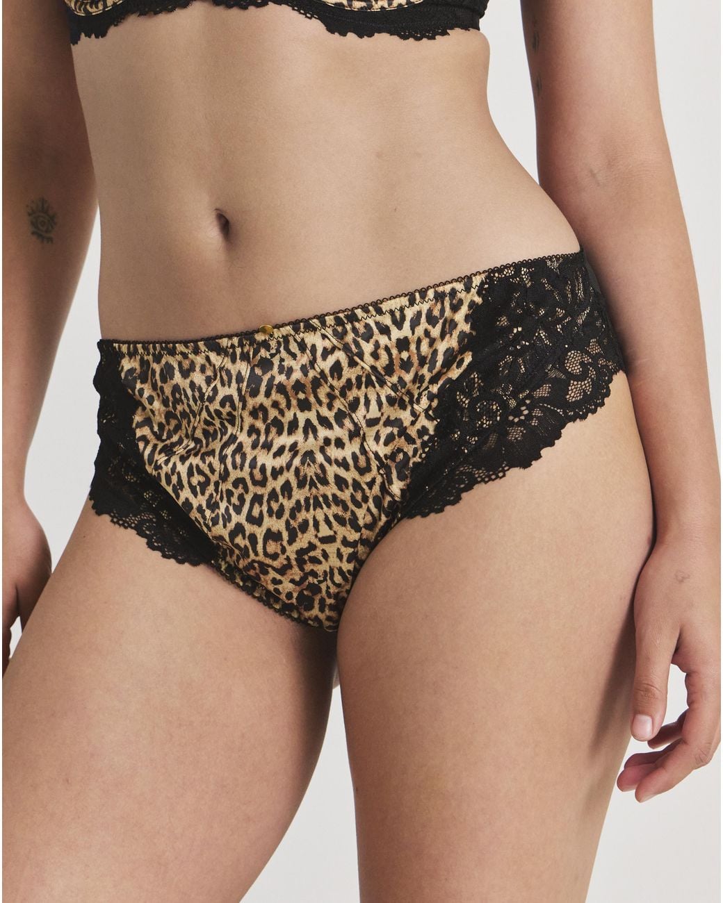 Pretty Secrets Black Full Brief Knickers