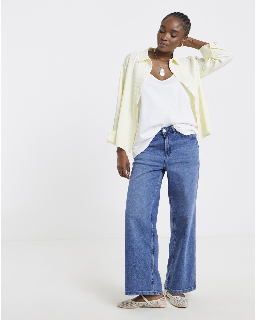 Simply Be White Slouch Vest
