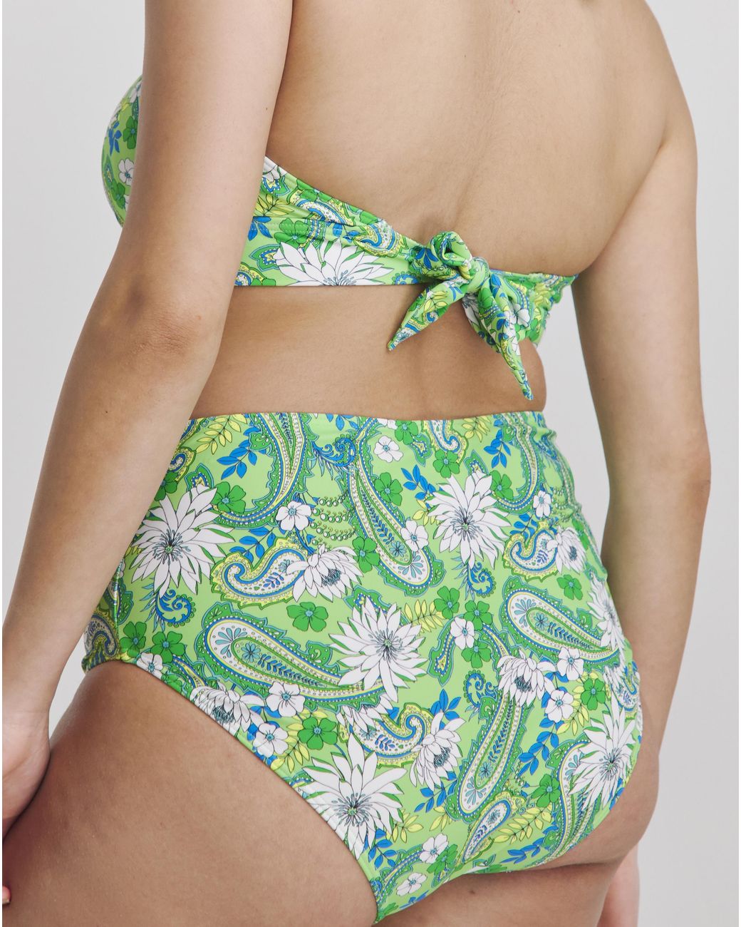 Joe Browns Green Paisley Print Bikini Bottoms