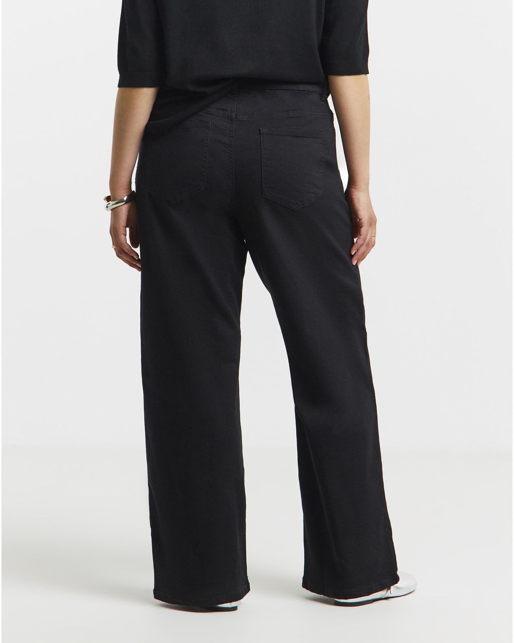 Simply Be Blue 24/7 Wide Leg Jeans