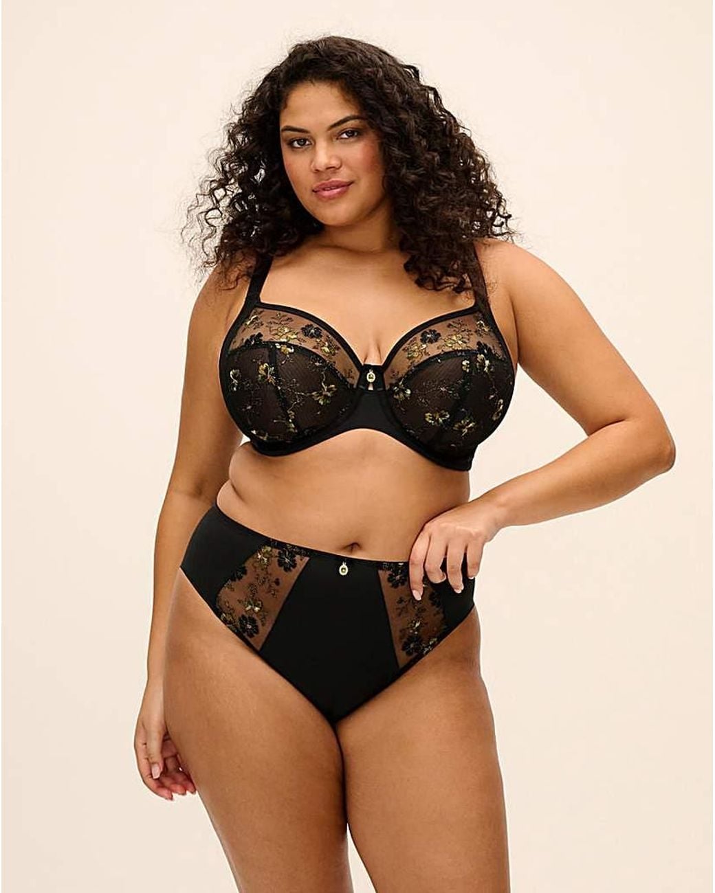 Elomi Brown Lyriana Matching Brief