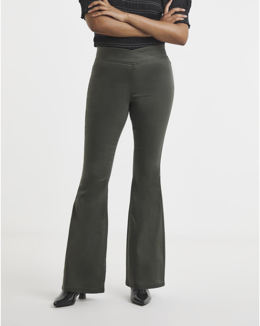 Simply Be Green Flare Weekender Jeggings