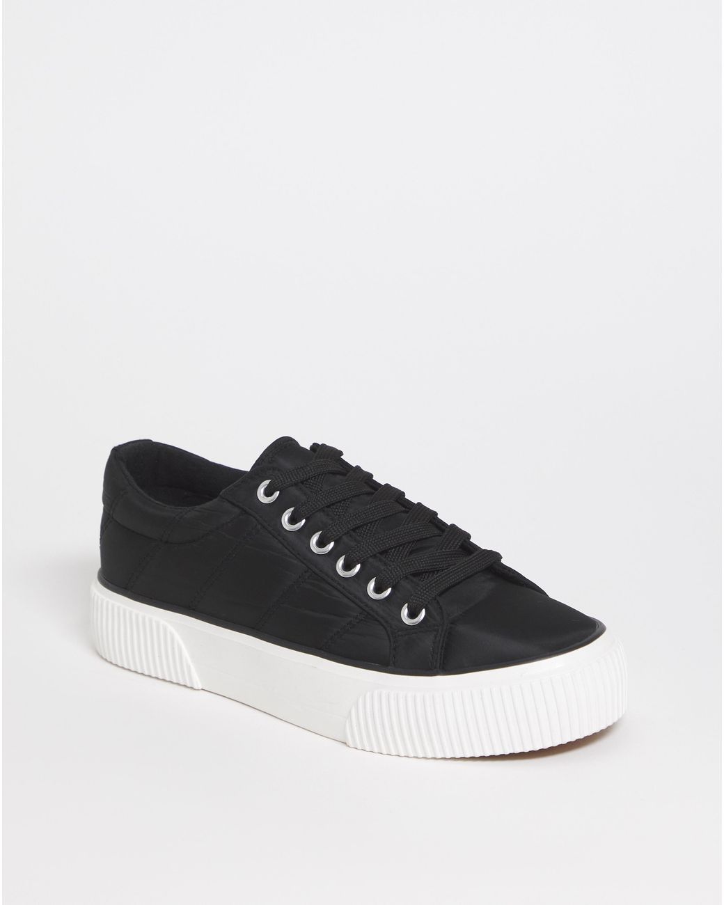Simply Be White Quilted Trainers Wide Fit