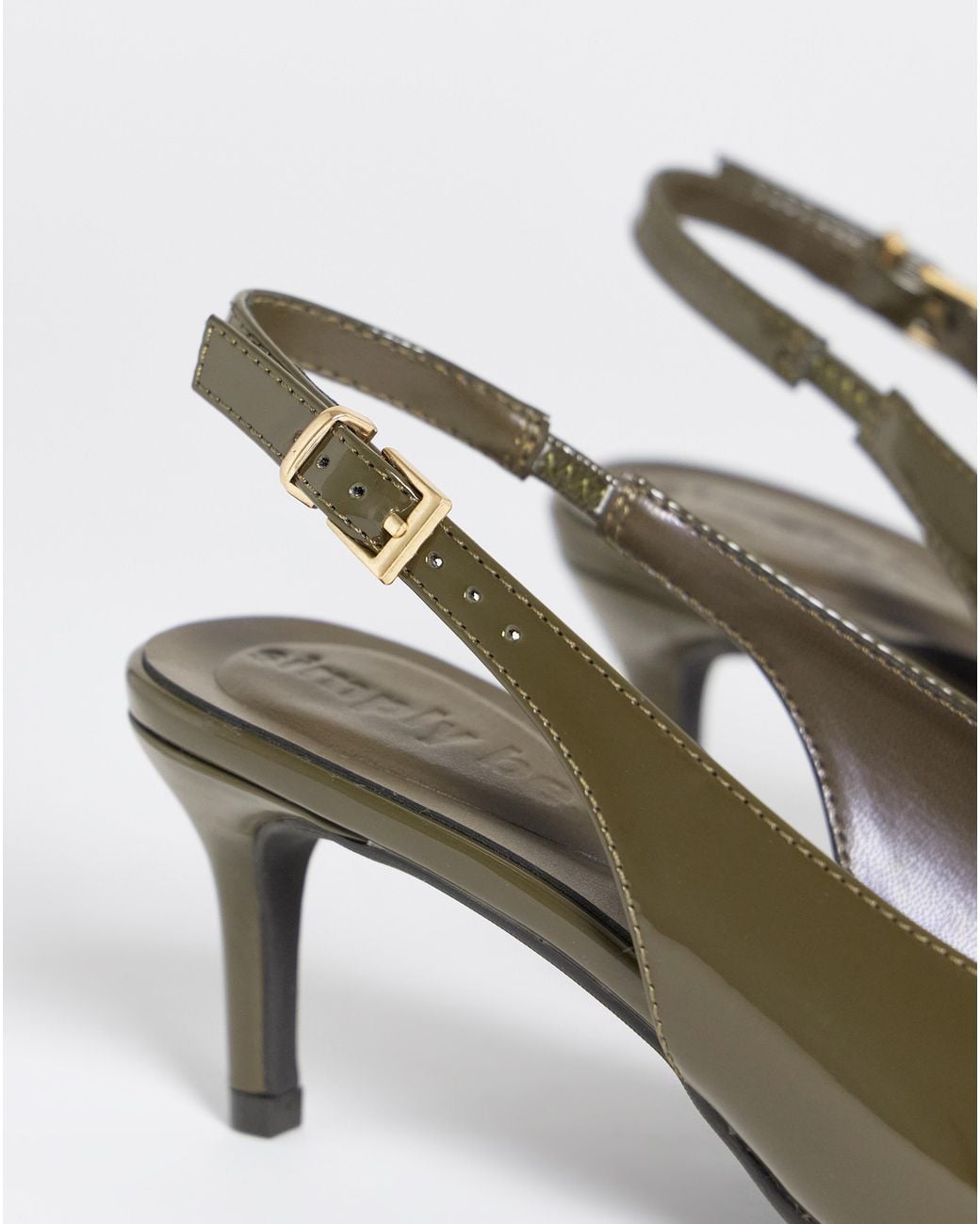 Simply Be Blue Pointy Toe Slingback Wide