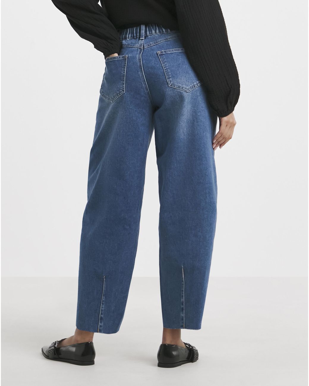 Simply Be Blue Tapered Leg Jean