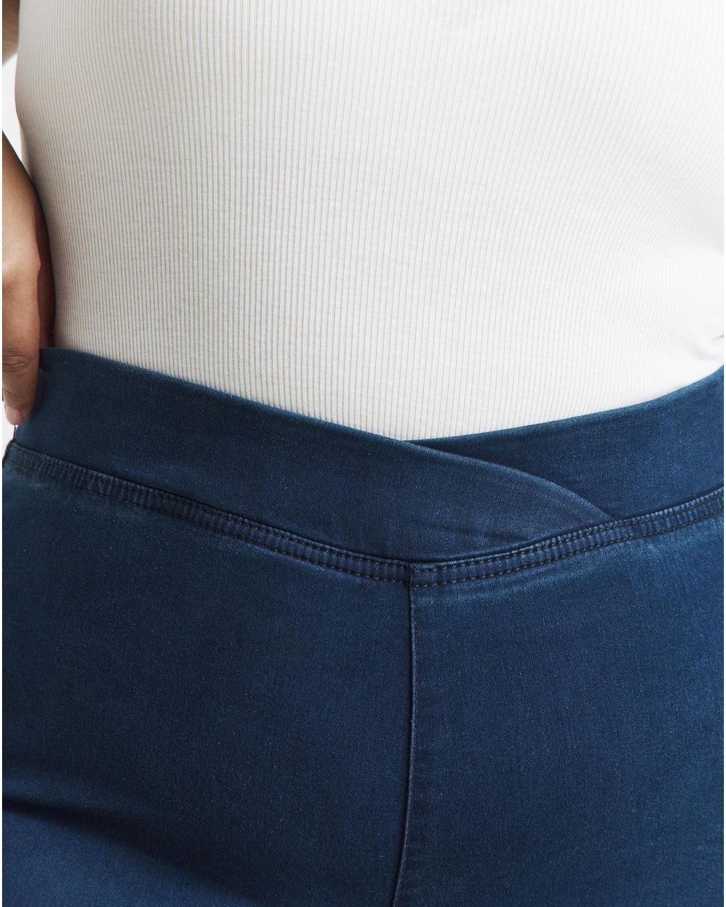 Simply Be Blue Weekender Wide Leg Jegging