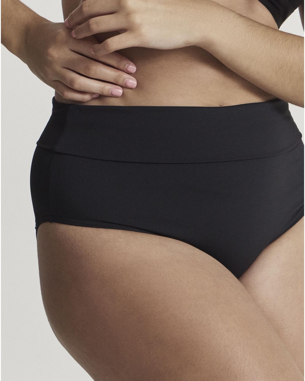 MAGISCULPT Black Foldover Bikini Bottoms
