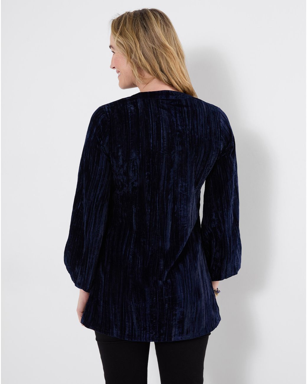 Joe Browns Blue Velvet Tunic Top