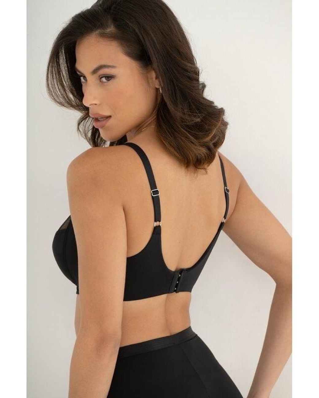 Pour Moi Black Viva Luxe Side Support Bra