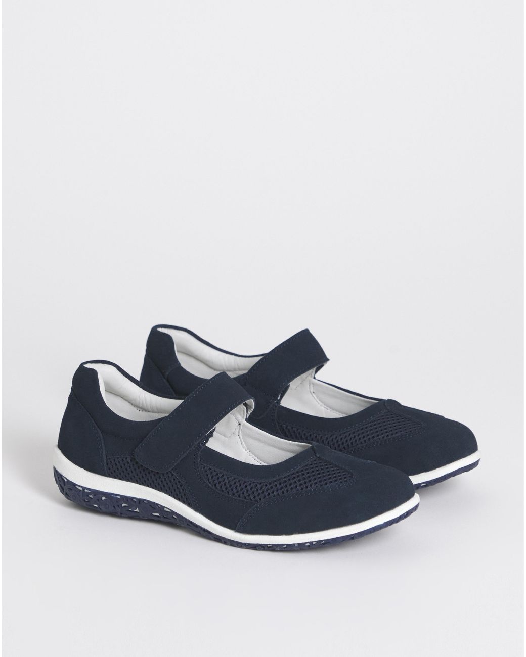 Heavenly Soles White Sporty Mary Jane E Fit