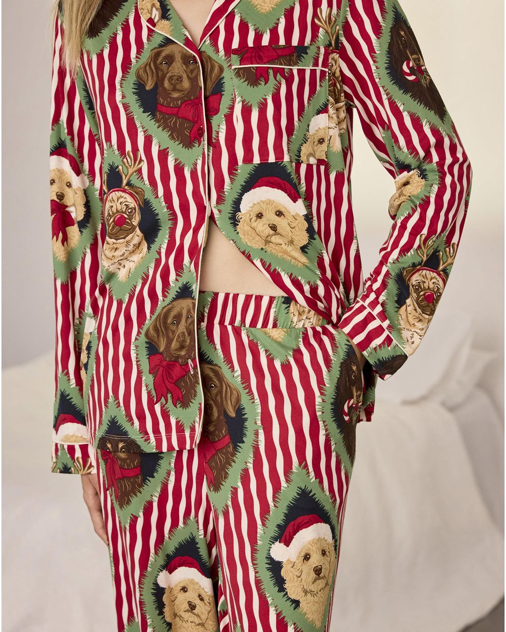 Chelsea Peers Multicolor Classic Long Button Up Set