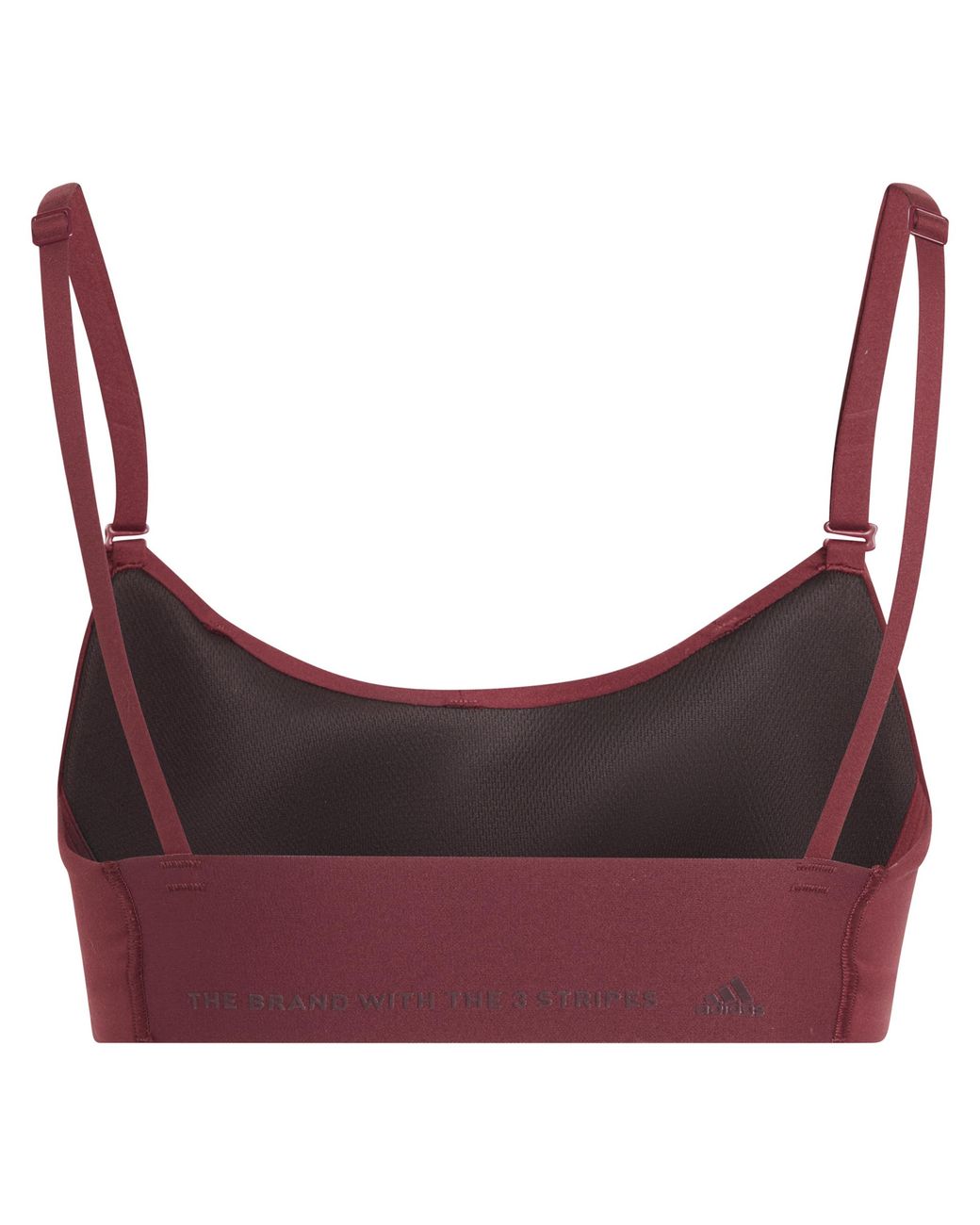 Adidas Red Yoga Studio Light Support Bra