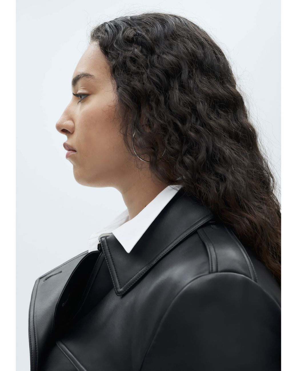 Mango Black Trenchcoat Polanapu