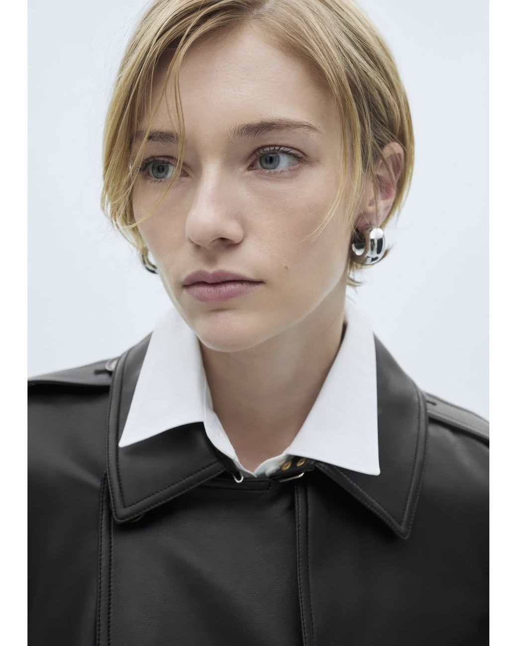 Mango Black Trenchcoat Polanapu
