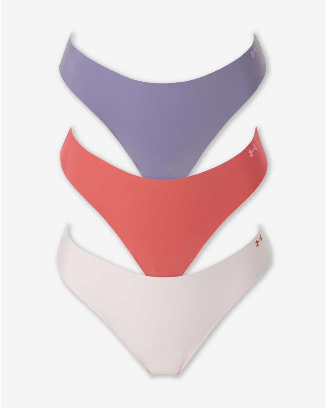 Under Armour Pink 3 Pack No Show Thongs