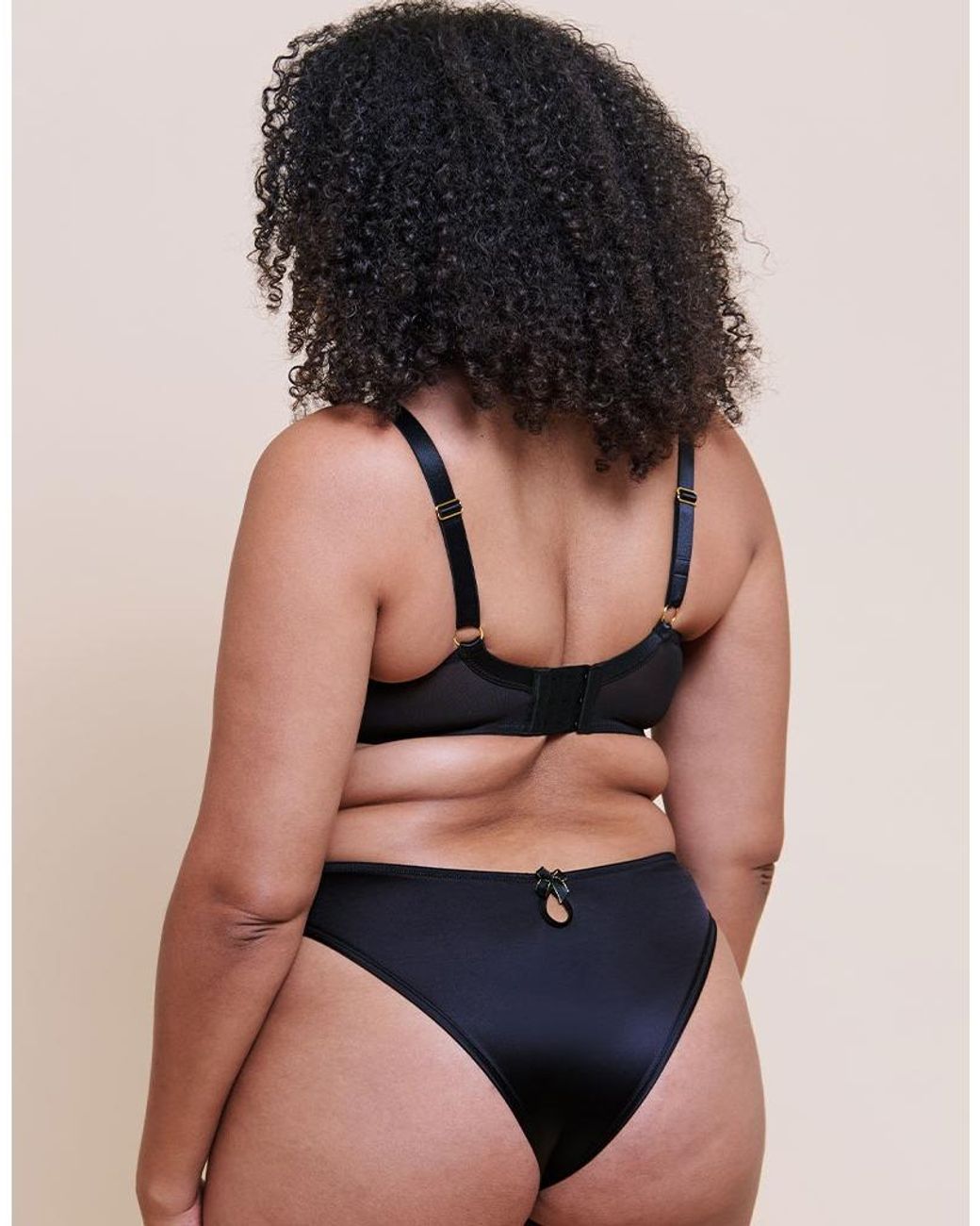 Curvy Kate Black Boost Lace Tanga Brief