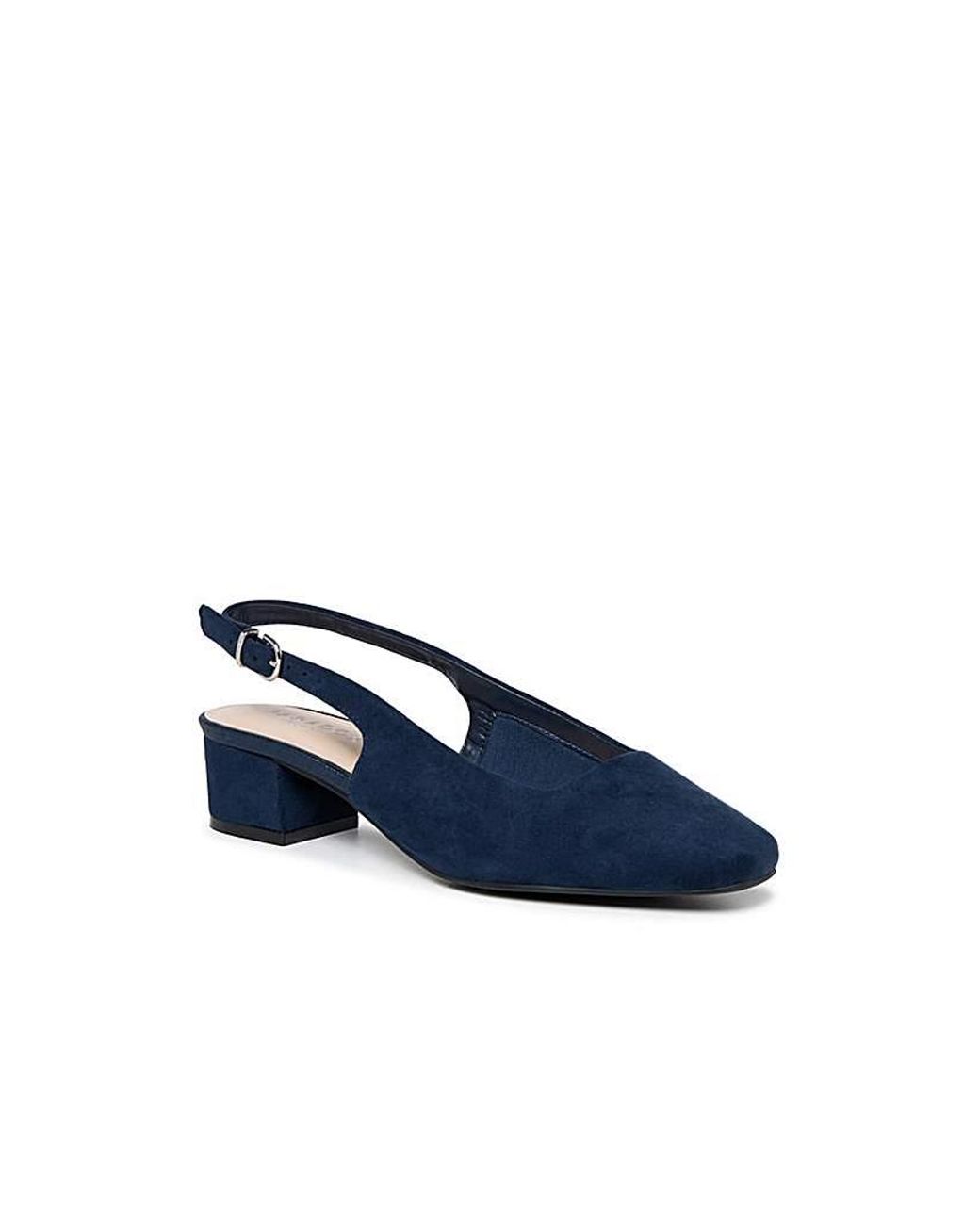 Paradox London Blue Giulietta Wide Slingbacks