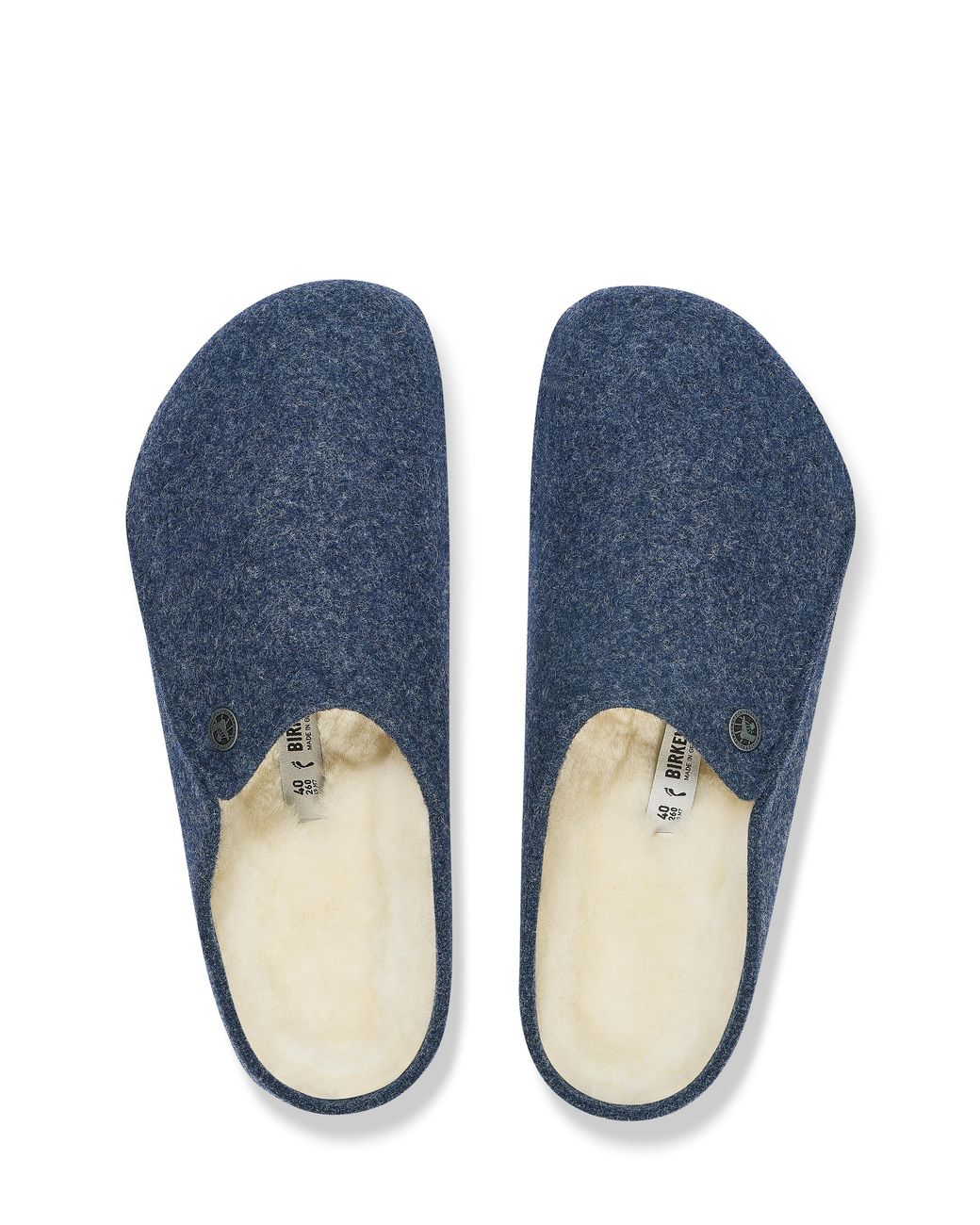 Birkenstock Blue Zermatt Shearling Wool Felt