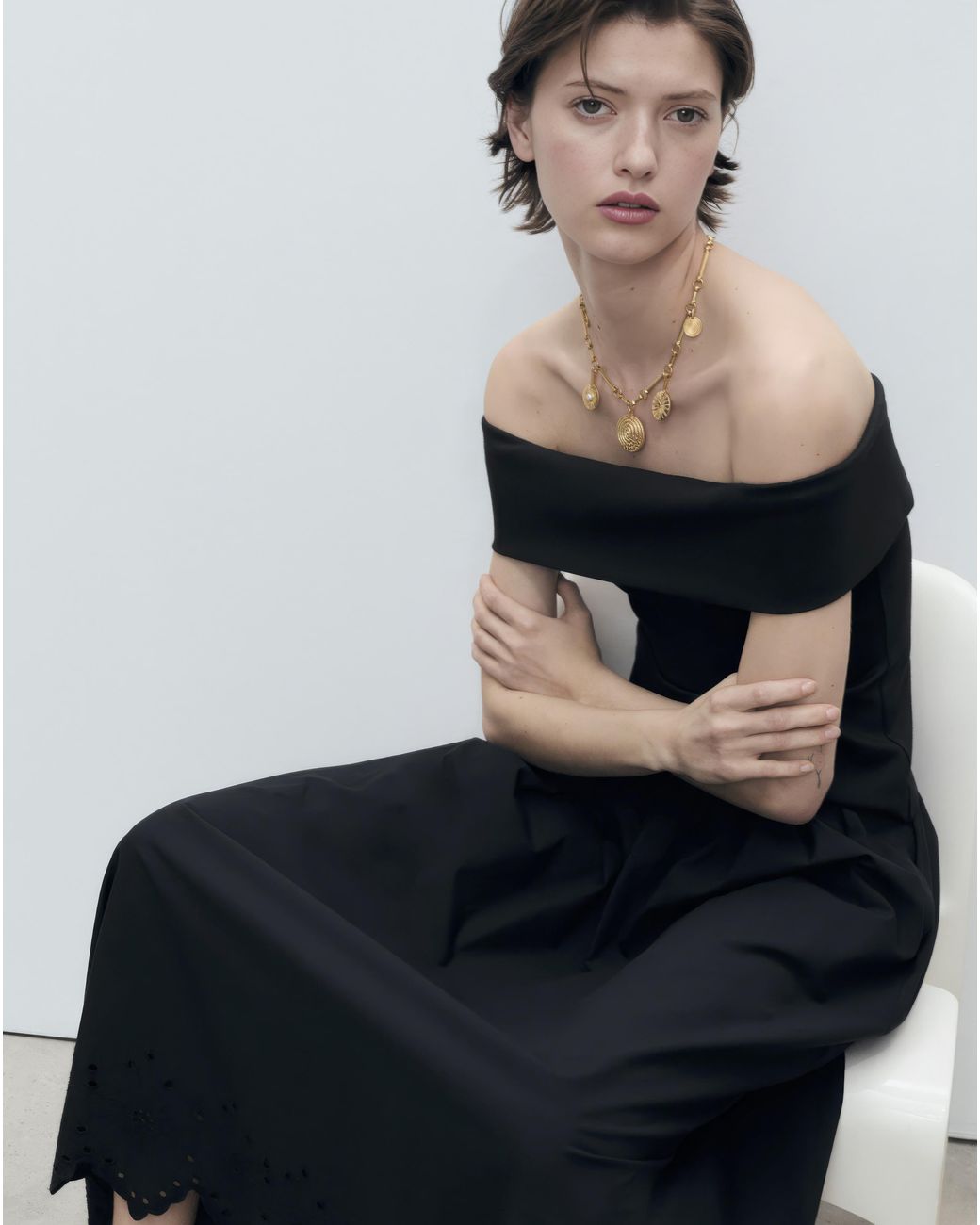 Mango Black Skirt Claus