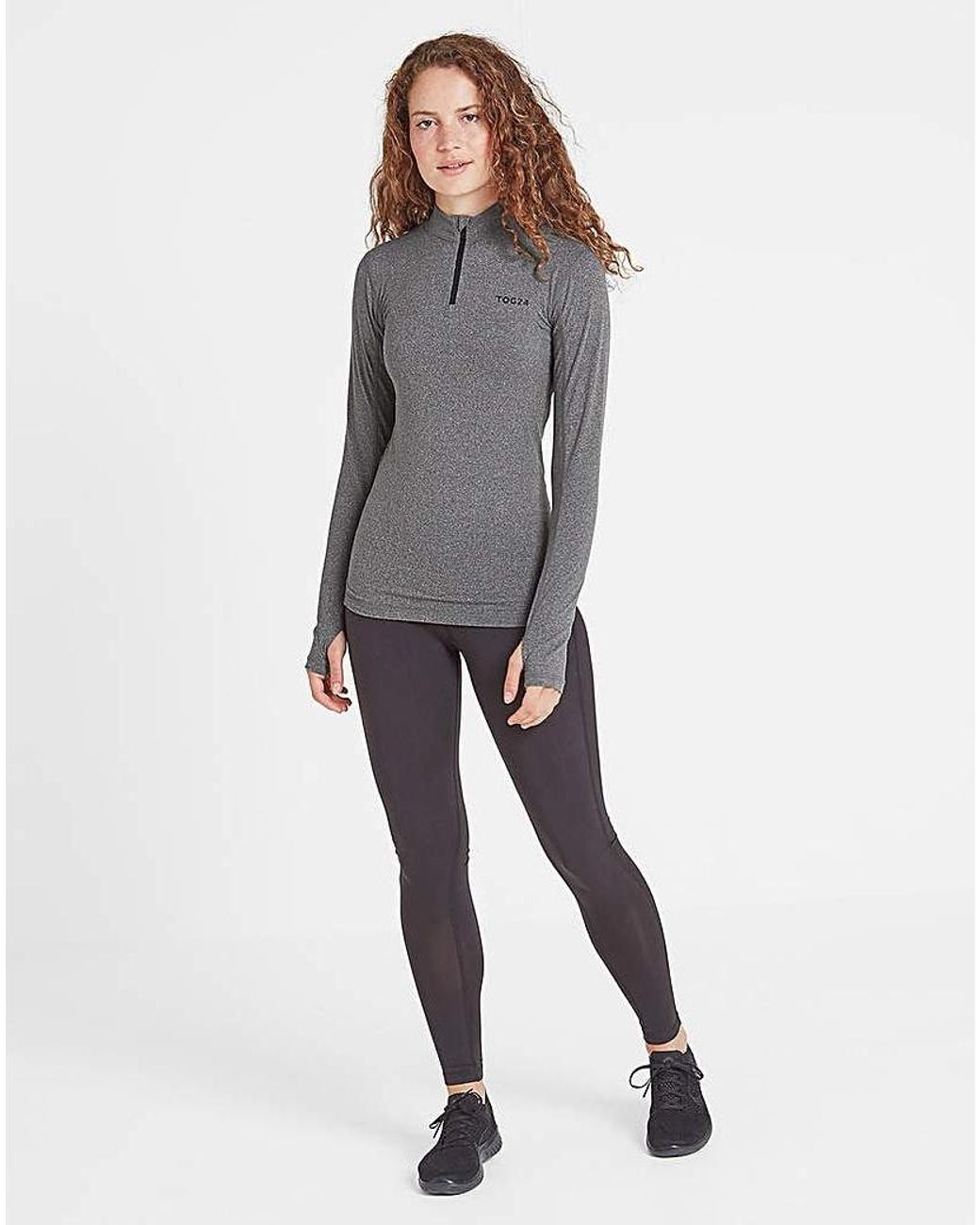 TOG24 Gray Tog24 Snowdon Thermal Zip Neck