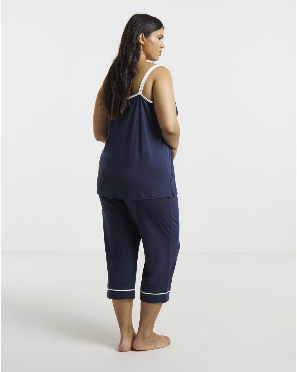 Pretty Secrets Blue Poly Viscose Culotte Set