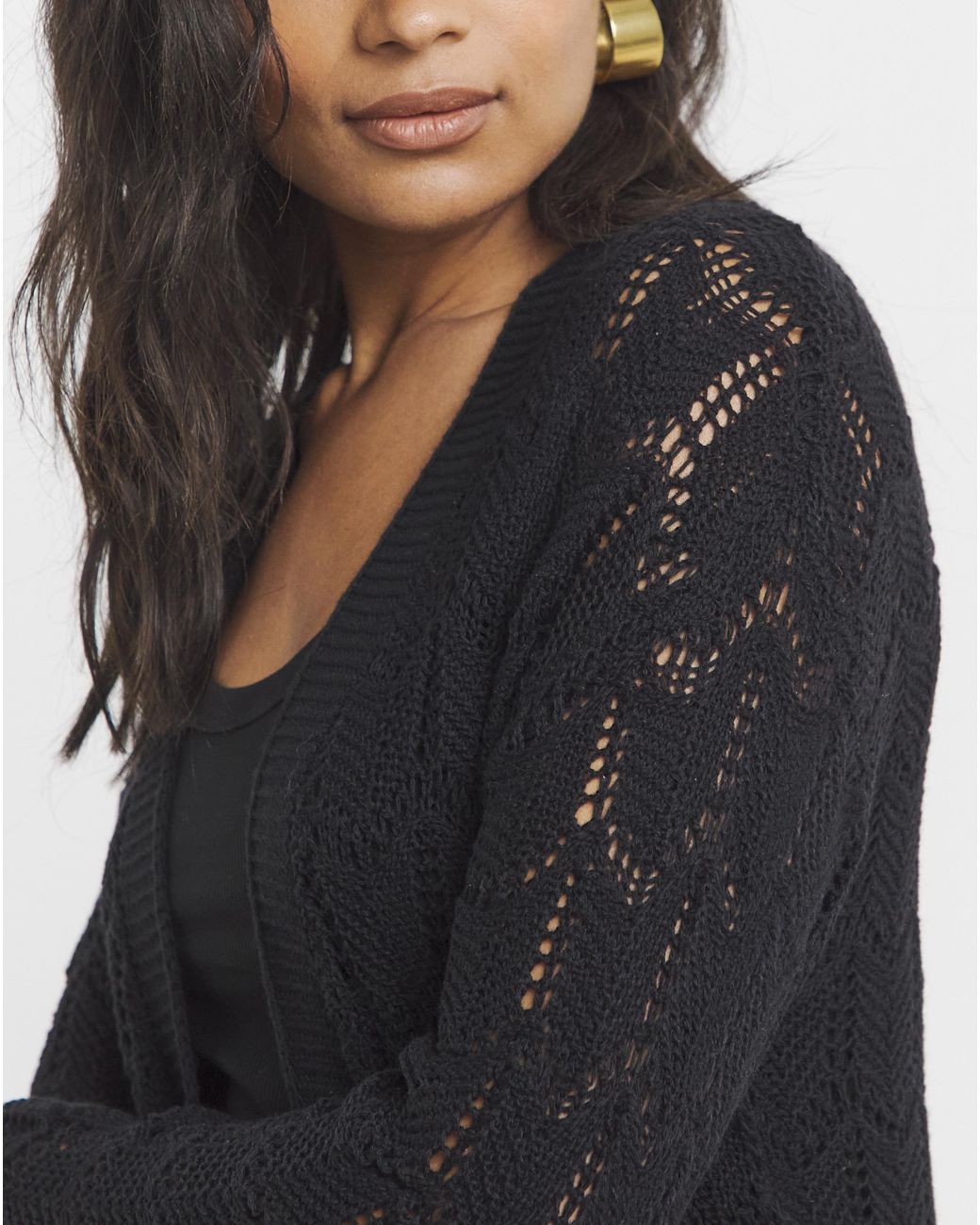 Simply Be Blue Fringe Cardigan