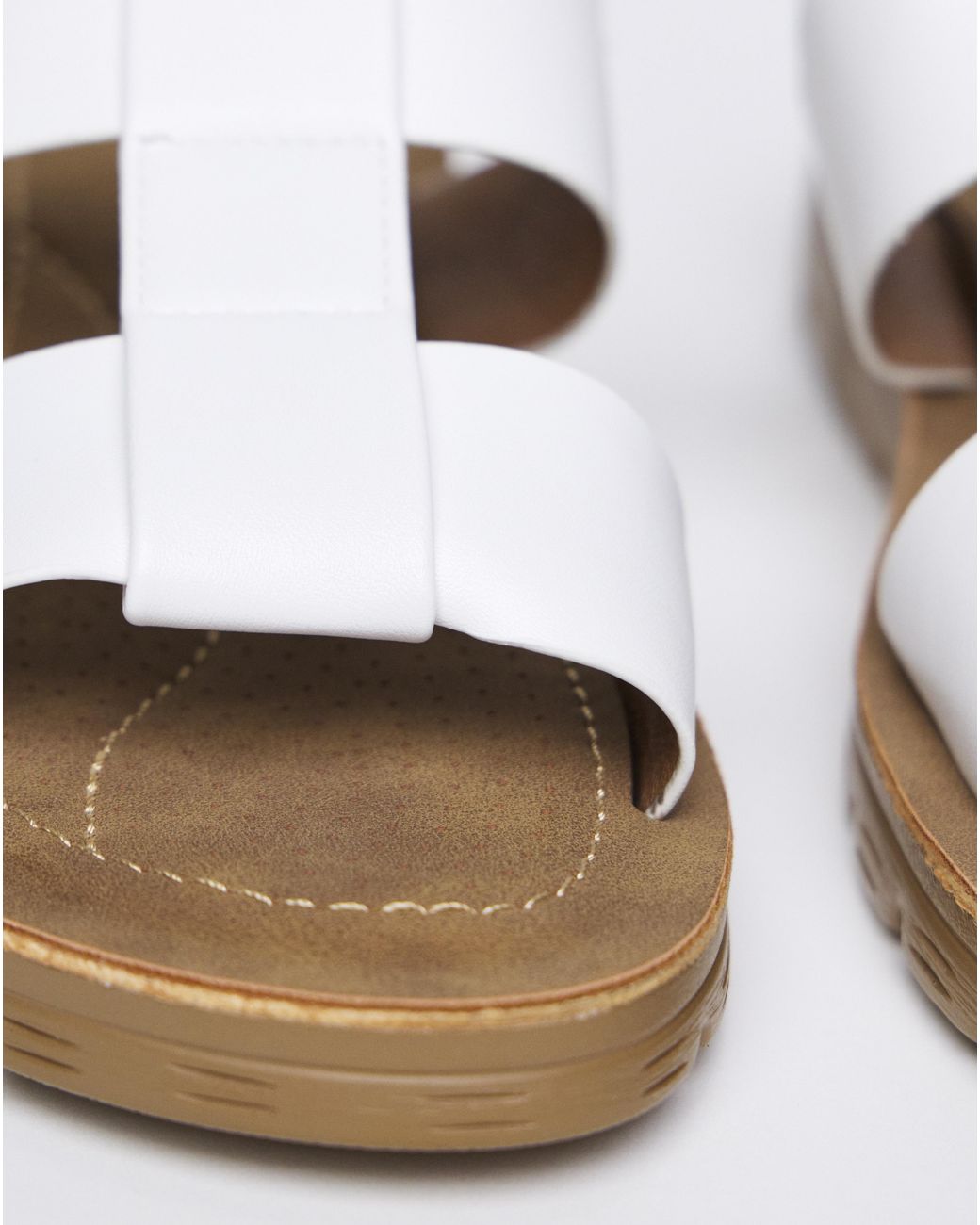Heavenly Soles Metallic Two Strap Comfort Sandal Wide