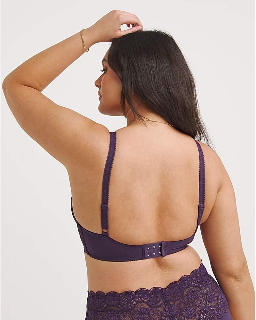 Triumph Blue Amourette Full Cup Bra Blkcurran