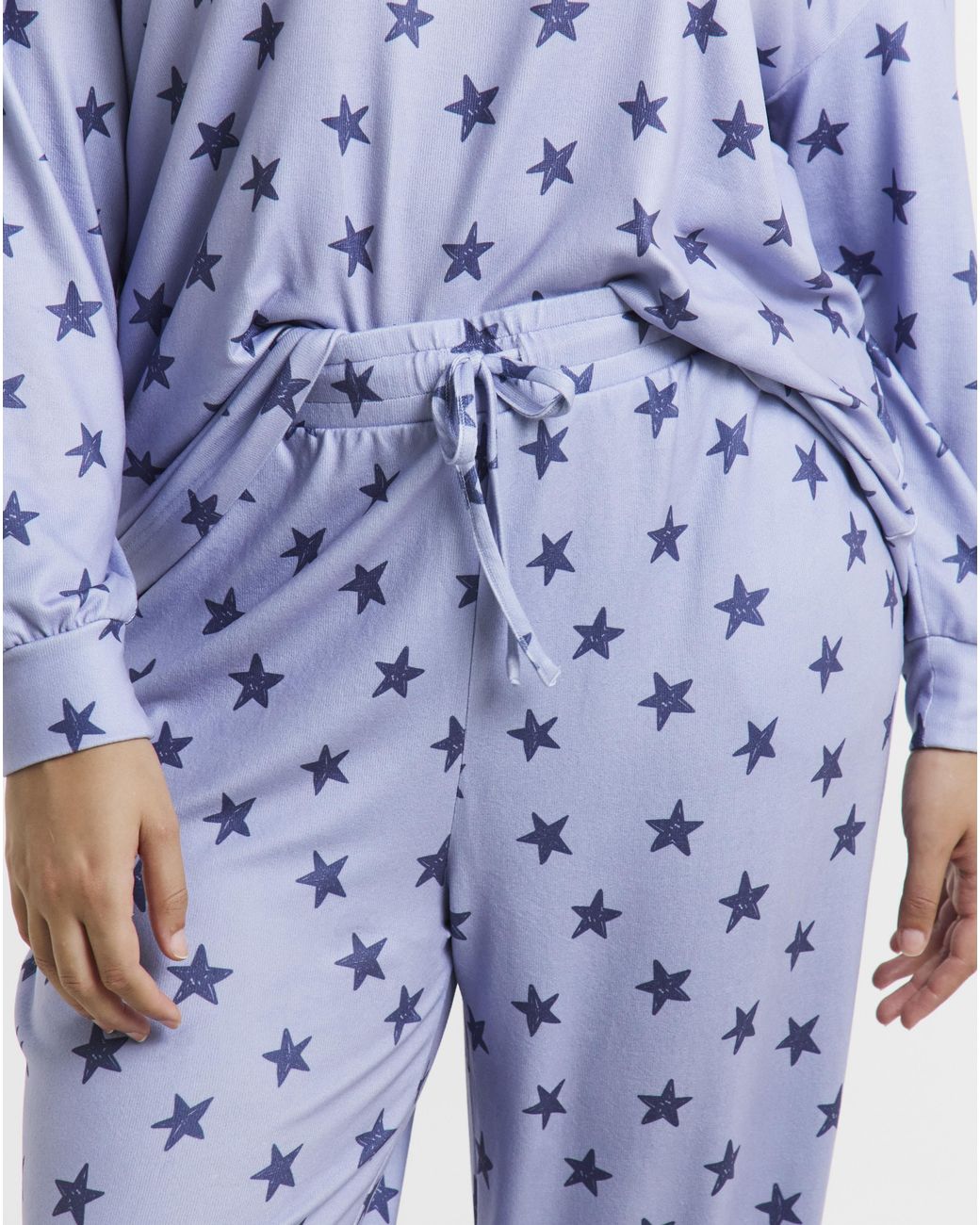 Pretty Secrets Blue Star Soft Knit Lounge Set