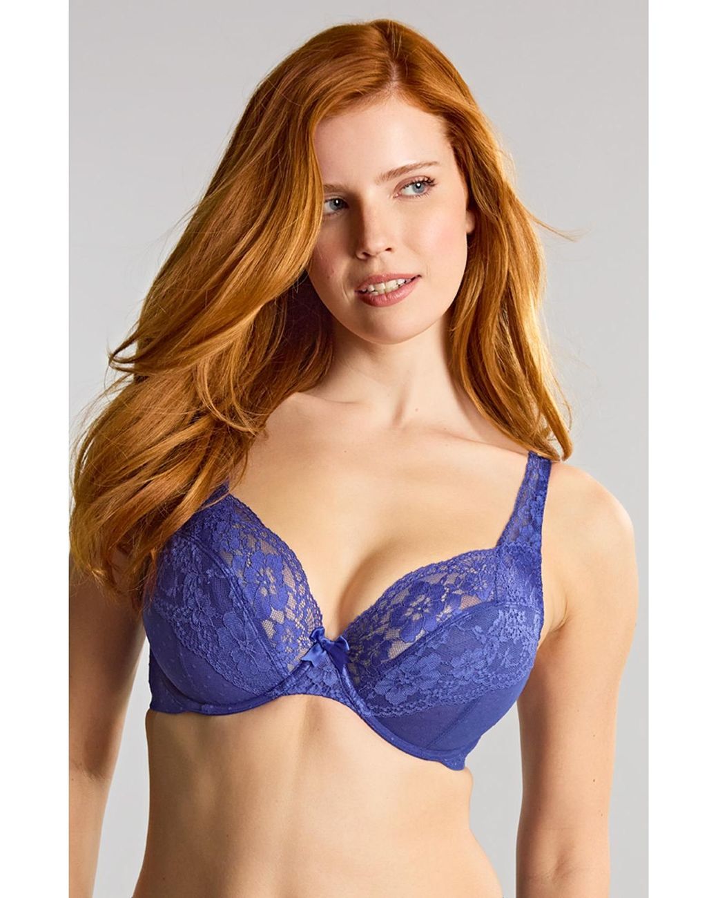 Panache Blue Heidi Plunge Wired Bra