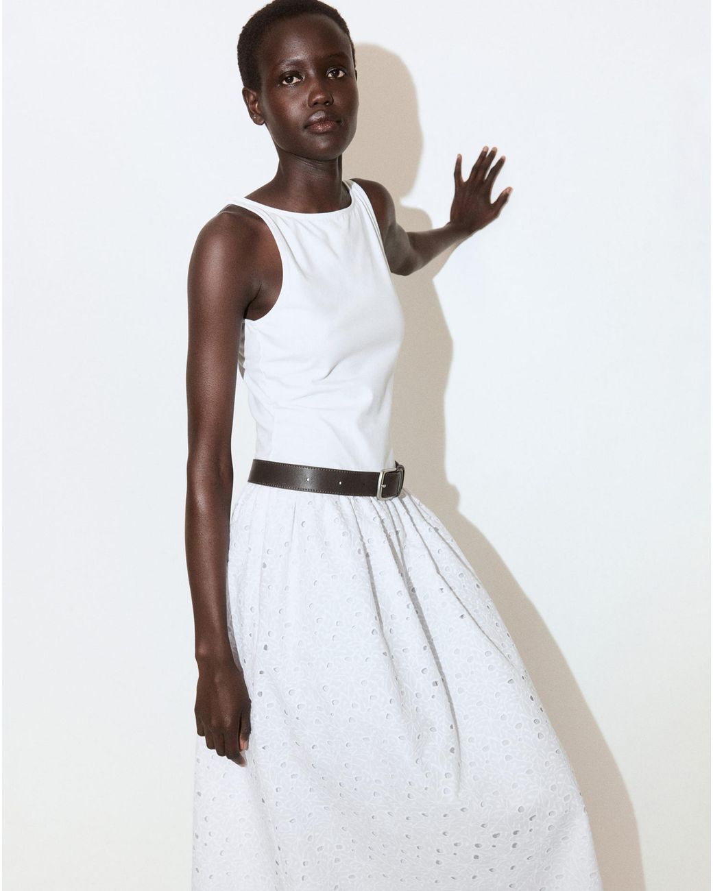 Mango White Dress Toad