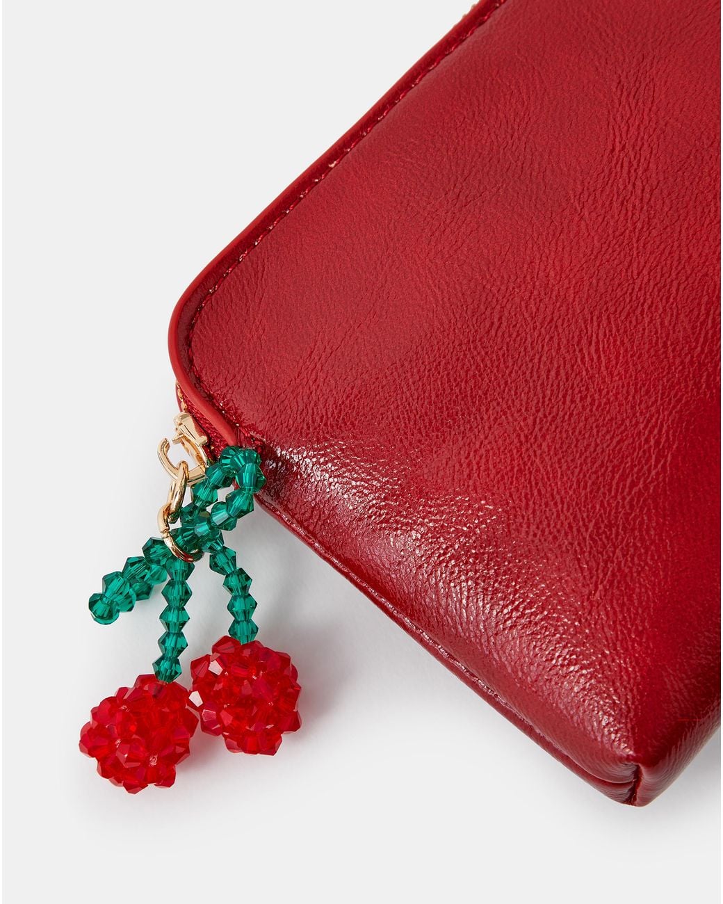 Accessorize Red Cherry Charm Coin Purse