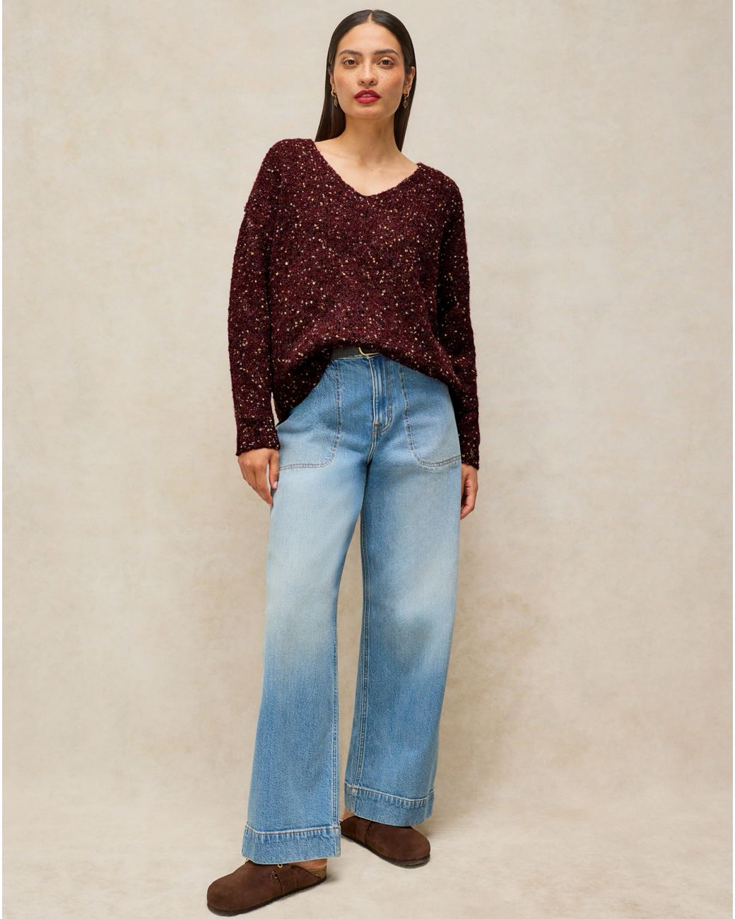 White Stuff Red Text Jumper
