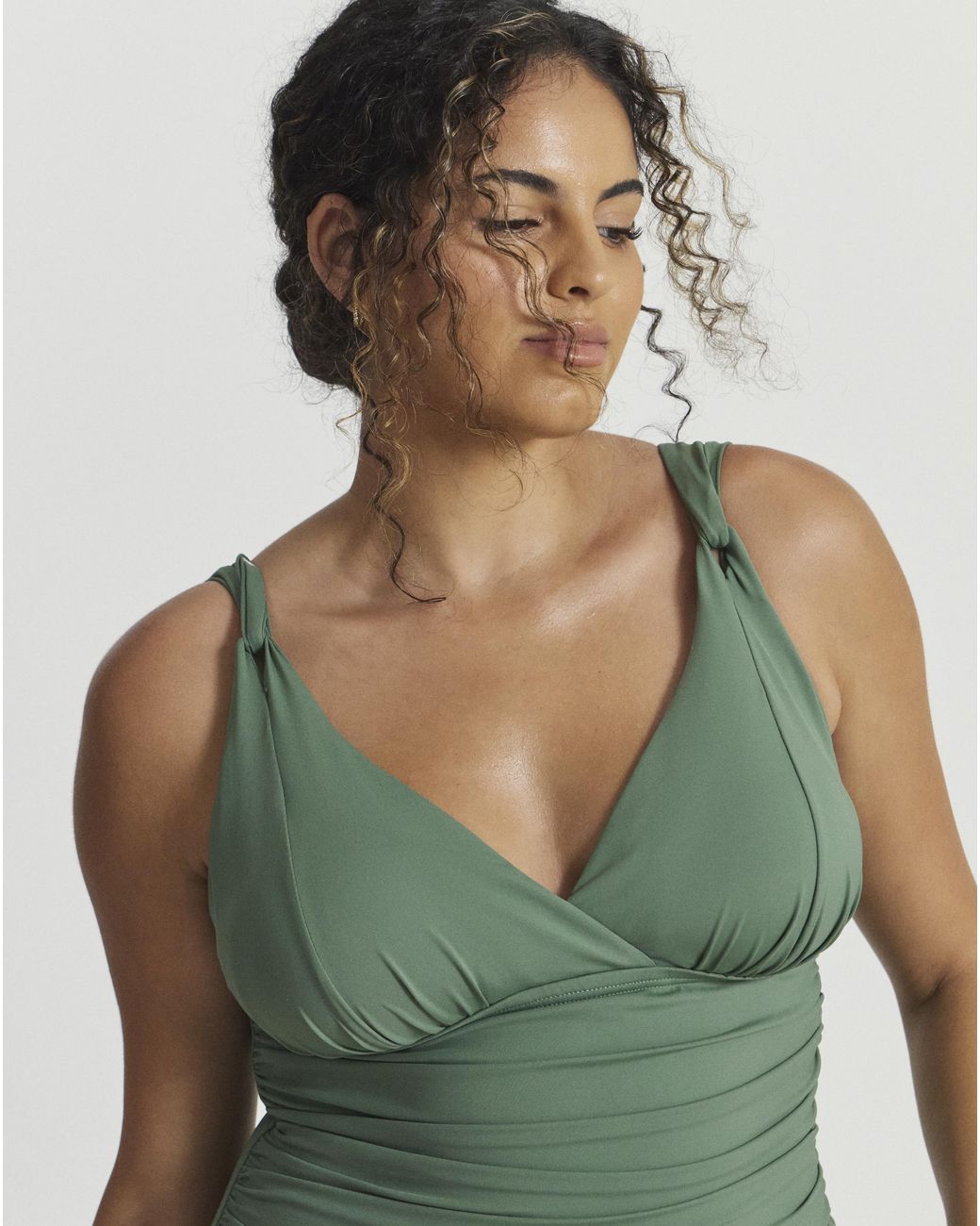 MAGISCULPT Green Full Contour Shaping Swimsuit