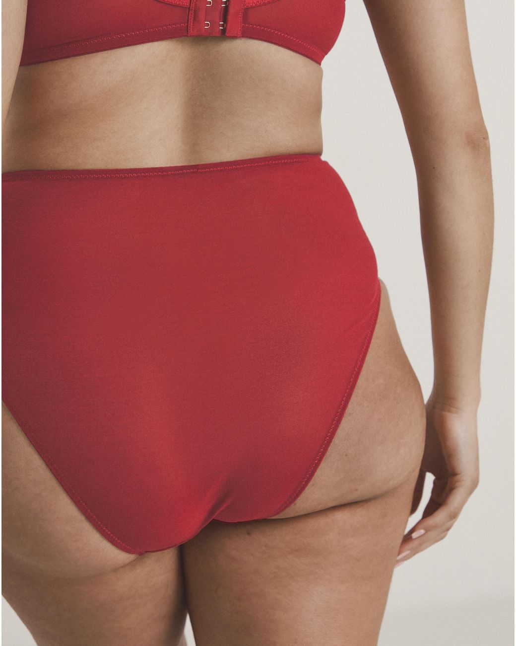 Pretty Secrets Red Lace Full Brief Knickers