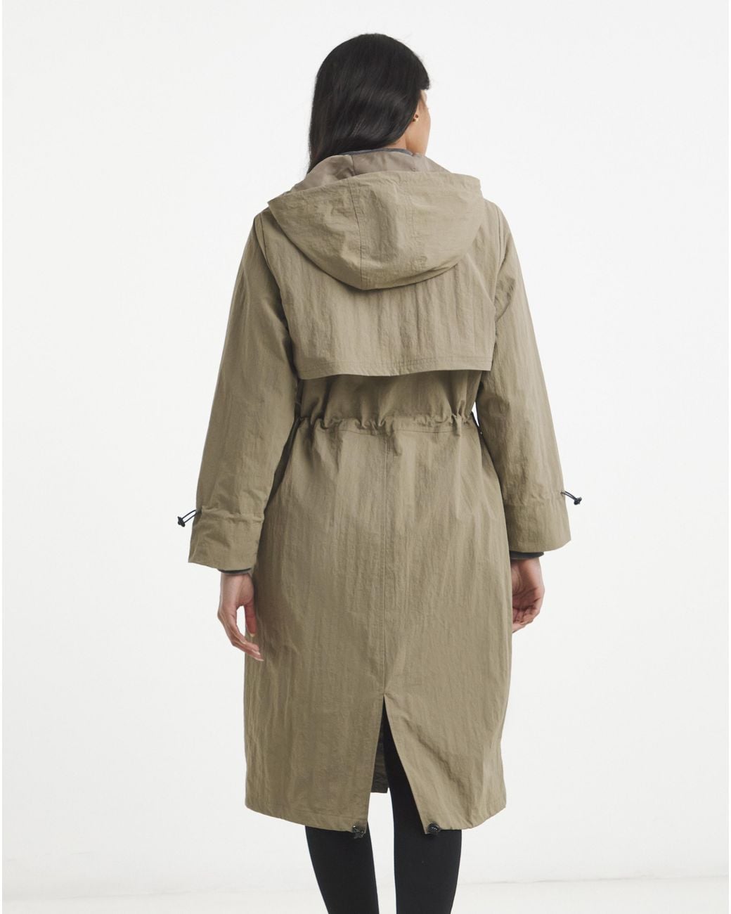 Simply Be Brown Greige Longline Tech Parka
