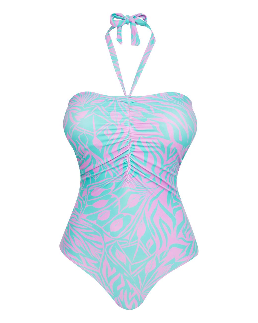 Simply Be Blue Butterfly Bandeau Swimsuit